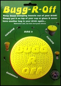 buggroff novelty drink cover souvenir keep bugs out of your drink.